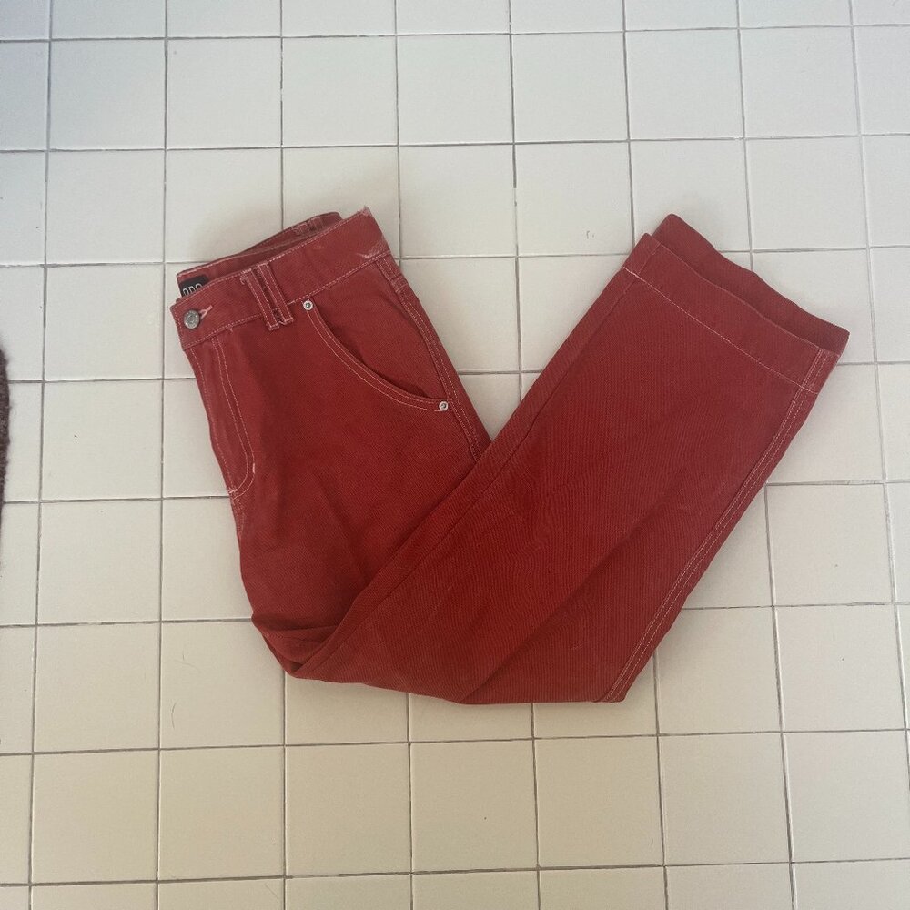 BDG Wide Leg Rust Jeans